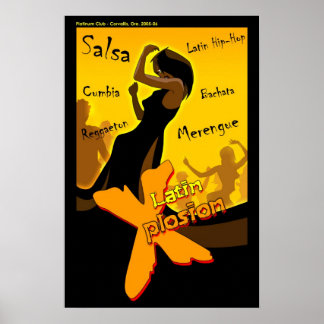 Salsa - Latin X Natt Poster