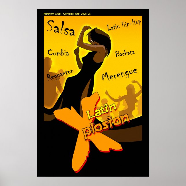 Salsa - Latin X Natt Poster (Framsidan)