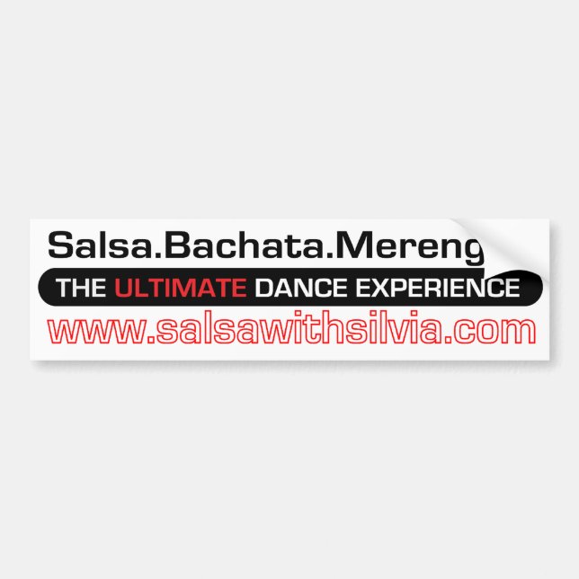 Salsa med den Silvia bildekalet Bildekal (Framsidan)