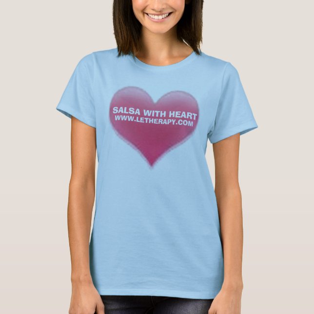 SALSA MED HJÄRTAT-TRÖJA, WWW.LETHERAPY.COM T SHIRT (Framsida)