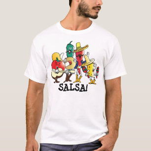 Salsa! Mexicansk T-tröja Cinco de Mayo för Tee Shirt