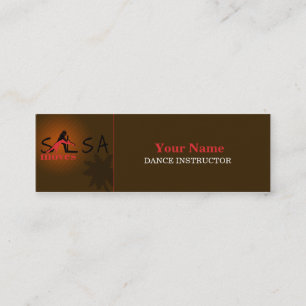 Salsa Moves - Business-, Profilkort Mini Visitkort