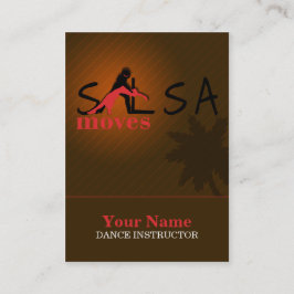 Salsa Moves - Business-, Schedule Card Tidsbeställning Kort