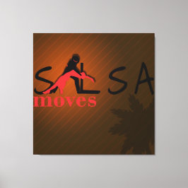 Salsa Moves - Wrapped Canvas