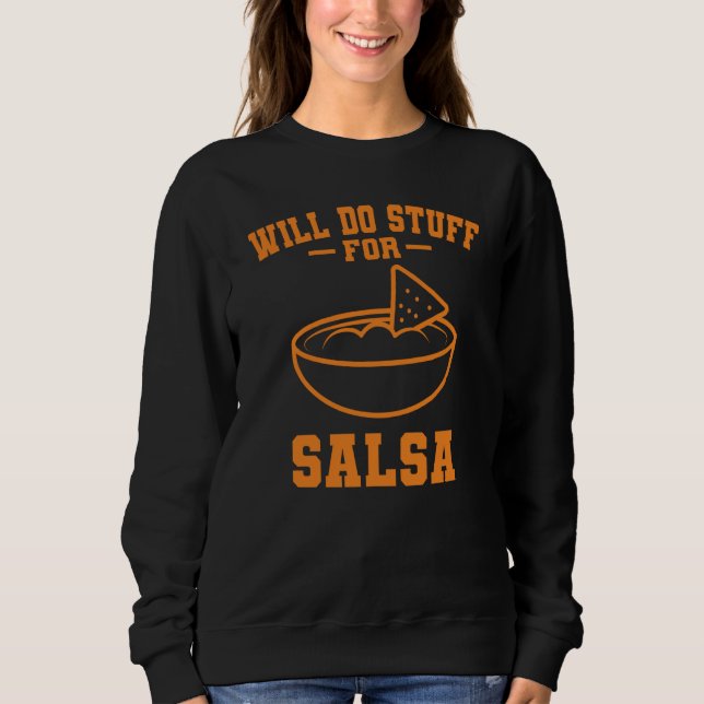 Salsa Och Chips Mexikansk Mat Kök Cinco De Mayo T Shirt (Framsida)