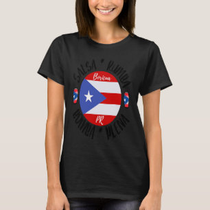 Salsa Plena Bomba Rumba Salsa Dance för kvinna man T Shirt