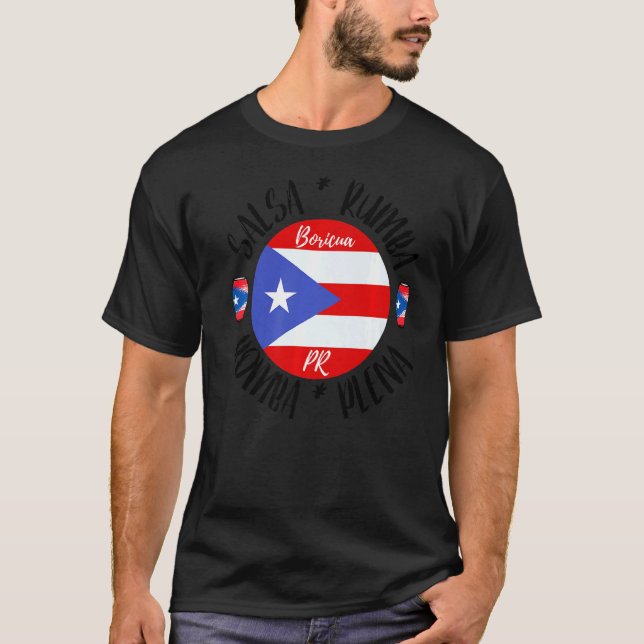 Salsa Plena Bomba Rumba Salsa Dance for Woman Mana T Shirt (Framsida)