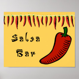 Salsa Pub Sign Poster