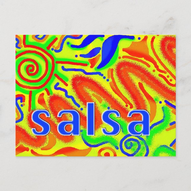 Salsa-roligten - vykort (Framsida)