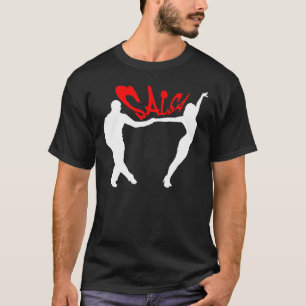 SALSA SOM DANSAR SALSERO- OCH SALSERA-T-TRÖJA T SHIRT