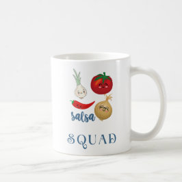 Salsa squad Cute food humor citat Kaffemugg