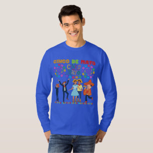 Salsa Sunsetfirande djup kunglig blå T Shirt