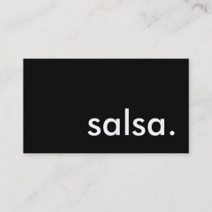 salsa. visitkort