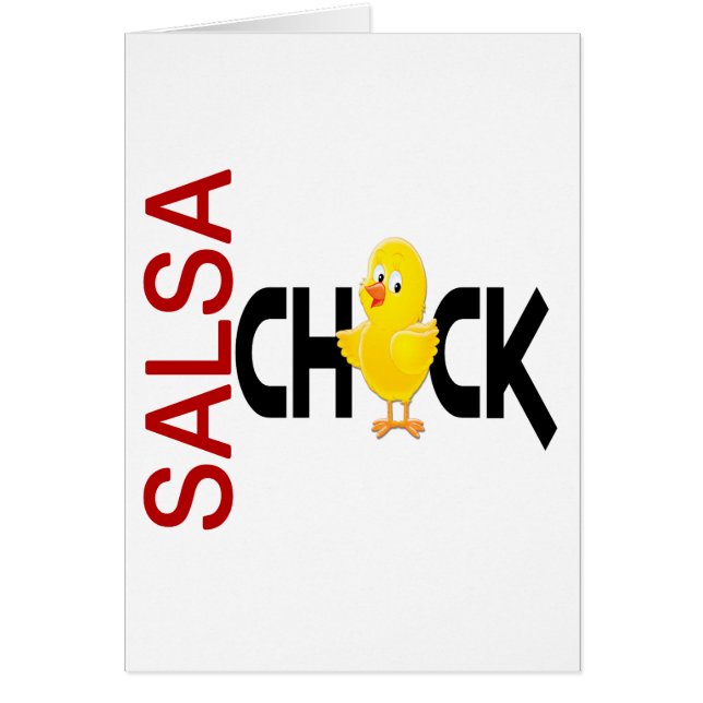Salsachick Hälsningskort (Framsidan)