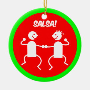 Salsadansare Julgransprydnad Keramik