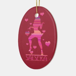 SALSERA - VARM DANSFLICKA JULGRANSPRYDNAD KERAMIK