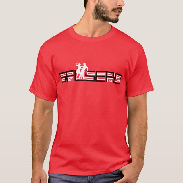 SALSERO-T-tröja med dans kopplar ihop T-shirt (Framsida)
