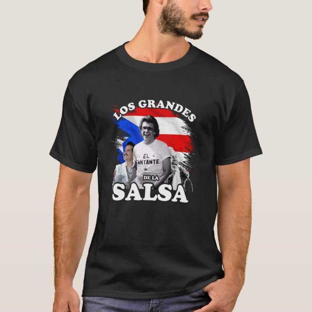 Salseros Puerto Rico Los Grandes de la Salsa T Shirt (Framsida)