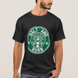 Salt and Burn supernatural Spirit Ghost Hunter Lad T Shirt