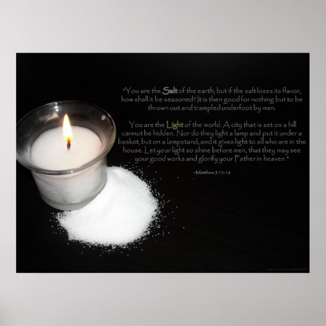 Salt and Light Scripture Poster (Framsidan)