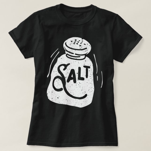 Salt and Pepper'Shaker Matching Halloween Costume T Shirt (Design framsida)