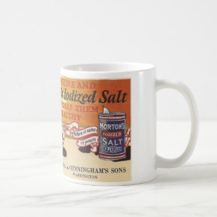 Salt annons Washington, Iowa för vintage Kaffemugg