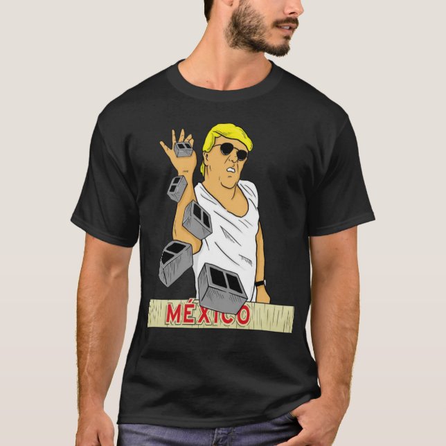 Salt Bae Mexiko US Gräns Wall 2020 E T Shirt (Framsida)