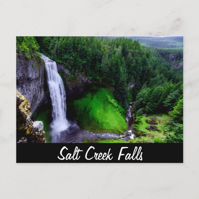 Salt Creek Falls, Oregon Vykort (Framsida)