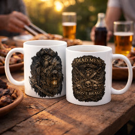 Salt-Cursed Captain Mug – Dead Men Don’t Brag Kaffemugg