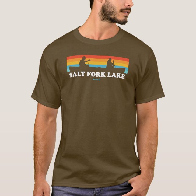 Salt Fork Sjö Ohio Canoe T Shirt (Framsida)