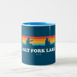 Salt Fork Sjö Ohio Canoe Två-Tonad Mugg