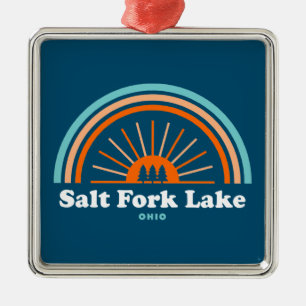 Salt Fork Sjö Ohio Rainbow Julgransprydnad Metall
