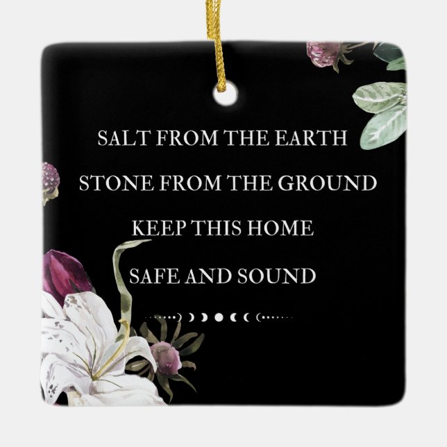 Salt från jorden julgransprydnad keramik (Framsida)