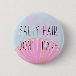 Salt hår att bry sig inte - sjöjungfrun knapp