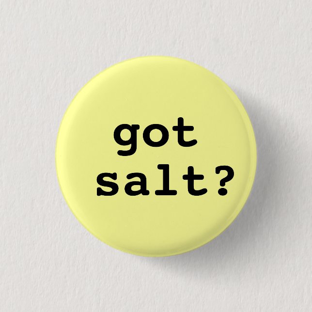 salt har? Rundan knäppas (litet) Knapp (Framsida)