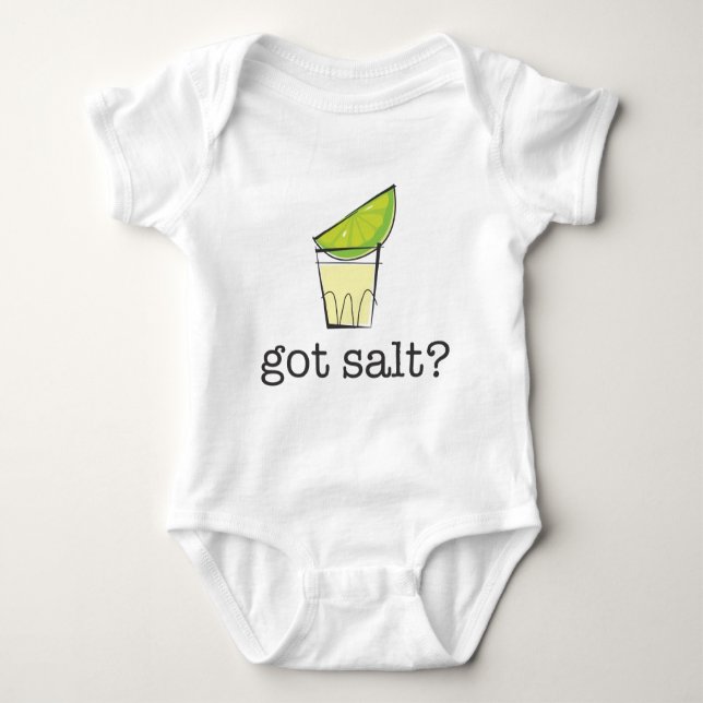 Salt har? Tequila som skjutas med limefrukt T-shirt (Framsida)