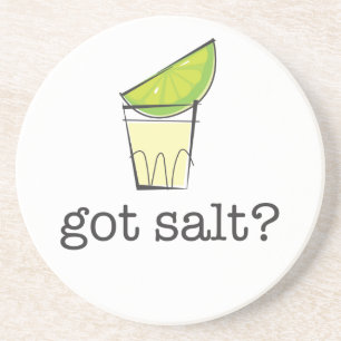 Salt har? Tequila som skjutas med Underlägg Sandsten