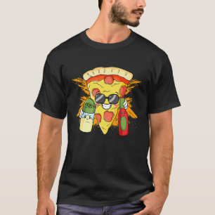 Salt Hett Sauce Pizza Sunglass Cheesy Hawaiian Tom T Shirt