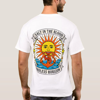 Salt i Blodet Sun & Anchor Nautiskt Äventyr T Shirt