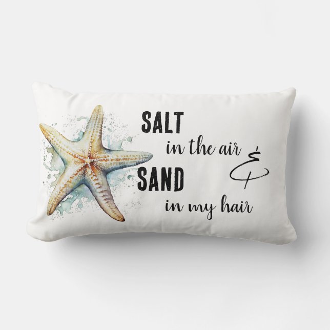 "Salt i Luft" Pillow Lumbarkudde (Framsida)