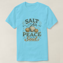 Salt i luften Snigelskal Strand T-Shirt