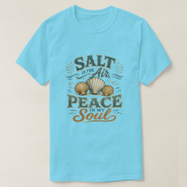 Salt i luften Snigelskal Strand T-Shirt