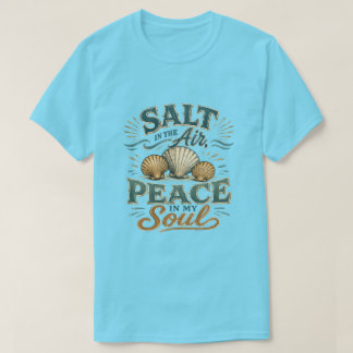 Salt i luften Snigelskal Strand T-Shirt