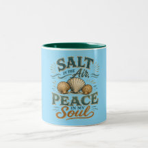Salt i luften Snigelskal Teal Kaffemugg