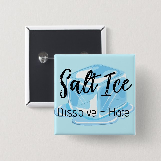 Salt Ice Button Knapp (Framsida & baksida)