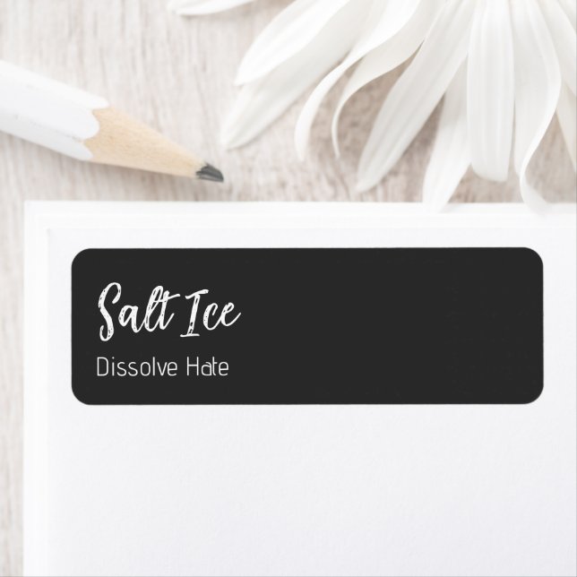 Salt Ice Return Address Label Returadress Etikett (Insitu)