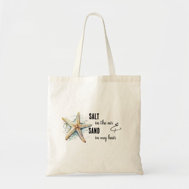 "Salt in Luft" Tote Bag Tygkasse (Framsidan)