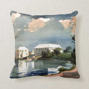 Salt Kettle, Bermuda-målning av Winslow Homer Kudde