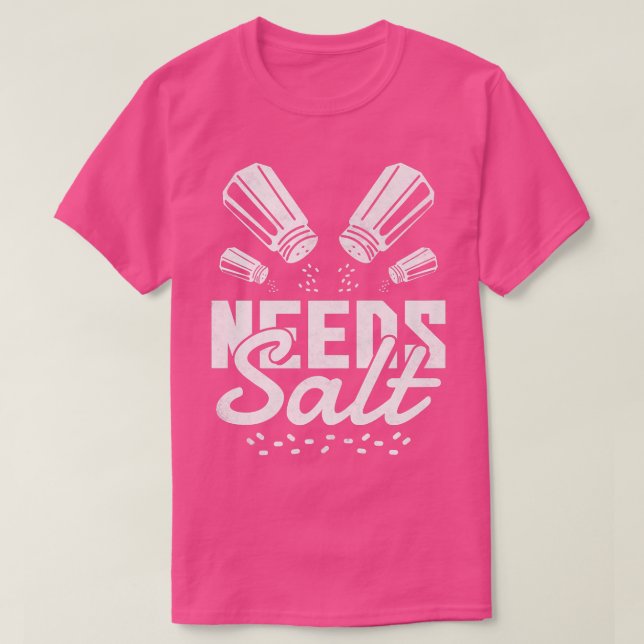 Salt, kokning t shirt (Design framsida)