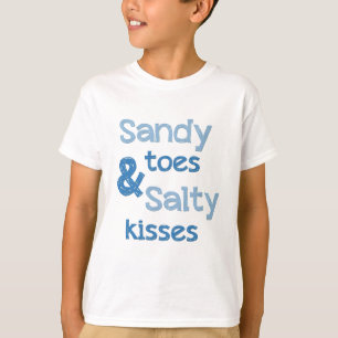 Salt kyssar för sandiga Toes T Shirt
